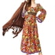 thumbnail image 2 of Disfraz de hippie para mujer, accesorios de ropa, disfraz de hippie, vestido retro, chaleco con L, 2 of 10
