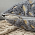 thumbnail image 4 of Rosnek Gold Stamping Cushion Cover Soft Plush Feather Faux Fur Throw Pillow Cases Velvet Shaggy Decor Pillow Cover Bed Sofa Pad, 4 of 5