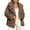 Coffee, variant on Long Shearling Trench Coat Women Winter Warm Lapel Collar Outerwear For Fall And Cold Weather Days