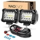 thumbnail image 1 of Barra de luces LED NAOEVO de 4 pulgadas Spot Flood para camión, barco, ATV UTV, 1 of 9