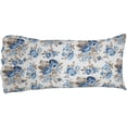 thumbnail image 4 of VHC Brands Annie Blue Floral King Pillow Case (w/ 8" Ruffle)- Set of 2, Vintage Farmhouse, 4 of 6