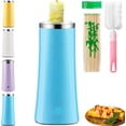 thumbnail image 1 of Egg Tube Cooker, Electric Vertical Egg Roll Maker Machine with Bamboo Sticks, Multi Functional Sausage Roll Tool for Busy Mornings,Stainless Steel Non Stick Easy To Use,Suitable for Breakfast (Blue), 1 of 8