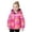 Red, variant on Girls Winter Hooded Coat Warm Furry Ears Jacket Kids Gradient Long Sleeve Zipper Front Lightweight Insulated Outerwear