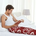 thumbnail image 5 of Disketp Christmas Holiday Pinecone Men's Pajama Pants - Ultra Soft Fleece Sleep and Lounge Pants (Size: S-XXL)-Medium, 5 of 6