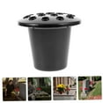 thumbnail image 5 of Pretyzoom Grave Flowers for Cemetery Lotus Base 6pcs Black Plastic, 5 of 8
