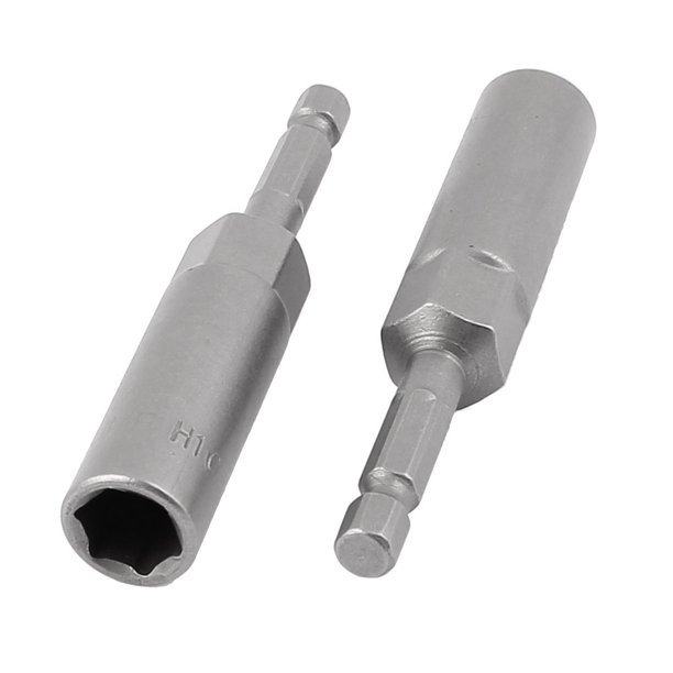 Unique Bargains Nut Hex Driver Bit Setter 1/4" Shank 10mm