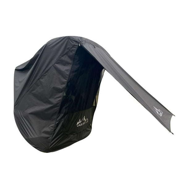 Toldo trasero impermeable para maletero de SUV, refugio solar para picnic al aire libre y senderismo. Negro