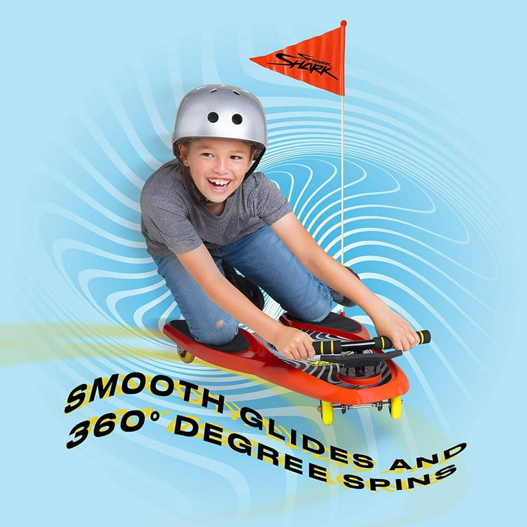 Spinner Shark Drifting Kneeboard Ride on Caster Board for Kids 