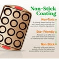 thumbnail image 4 of NutriChef Baking Pan 15-Piece Nonstick Golden Carbon Steel Bakeware Set, 4 of 8