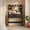 Black(No Stool), variant on Homall Makeup Vanity Set with Mirror & Stool, Vanity Desk with LED Lights & Fast-Charging Outlet, Vanity Table for Bedroom Dressing Room, White
