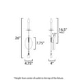 thumbnail image 4 of 12741CHGL Maxim Lighting Eden - 1 Light Wall Sconce-26 Inches Tall and 4.75 Inches Wide, 4 of 5