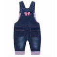 thumbnail image 2 of KIDSCOOL SPACE Baby Girl Cute 3D Bunny Jean Leisure Overalls,18-24 Months, 2 of 7
