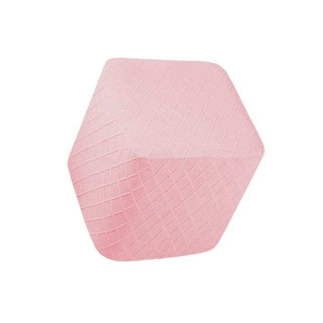 facefd Foot Rest Stool Covers Stool Protector with covers slipcover Elastic Bottom for Living Room Pink