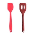 thumbnail image 1 of Juego de mini utensilios de cocina de 2 piezas, herramientas de cocina de silicona con espátulas, 1 of 5