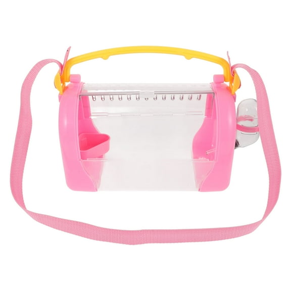 Raindrops Multi-Color Hamster Travel Carrier Backpack PP Outdoor Portable Pet Cage for Small Animals