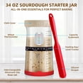 thumbnail image 4 of Sourdough Starter Kit Bread Making Kit, Bread Baking Supplies Bread Proofing Basket Set, 9" Round & 10" Oval, Sourdough Kit Gifts for Bakers, 4 of 8