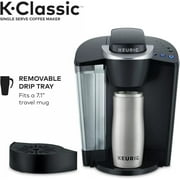 Keurig K-Classic Single Serve K-Cup Coffee Maker with 3 Brew Sizes & 48oz Removable Reservoir (Black)