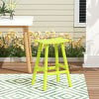 GARDEN 29" Inches Adirondack Plastic Outdoor Bar Stools for Patio, Lime