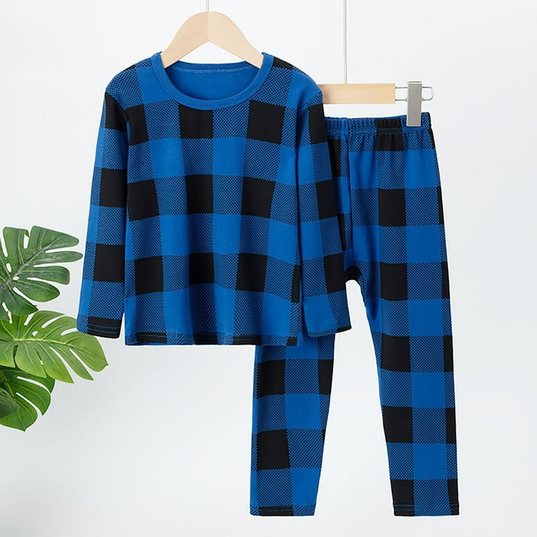 Boys'Pajama Set Cotton Tractor Printed Piece Pjs Set Long Sleeve
