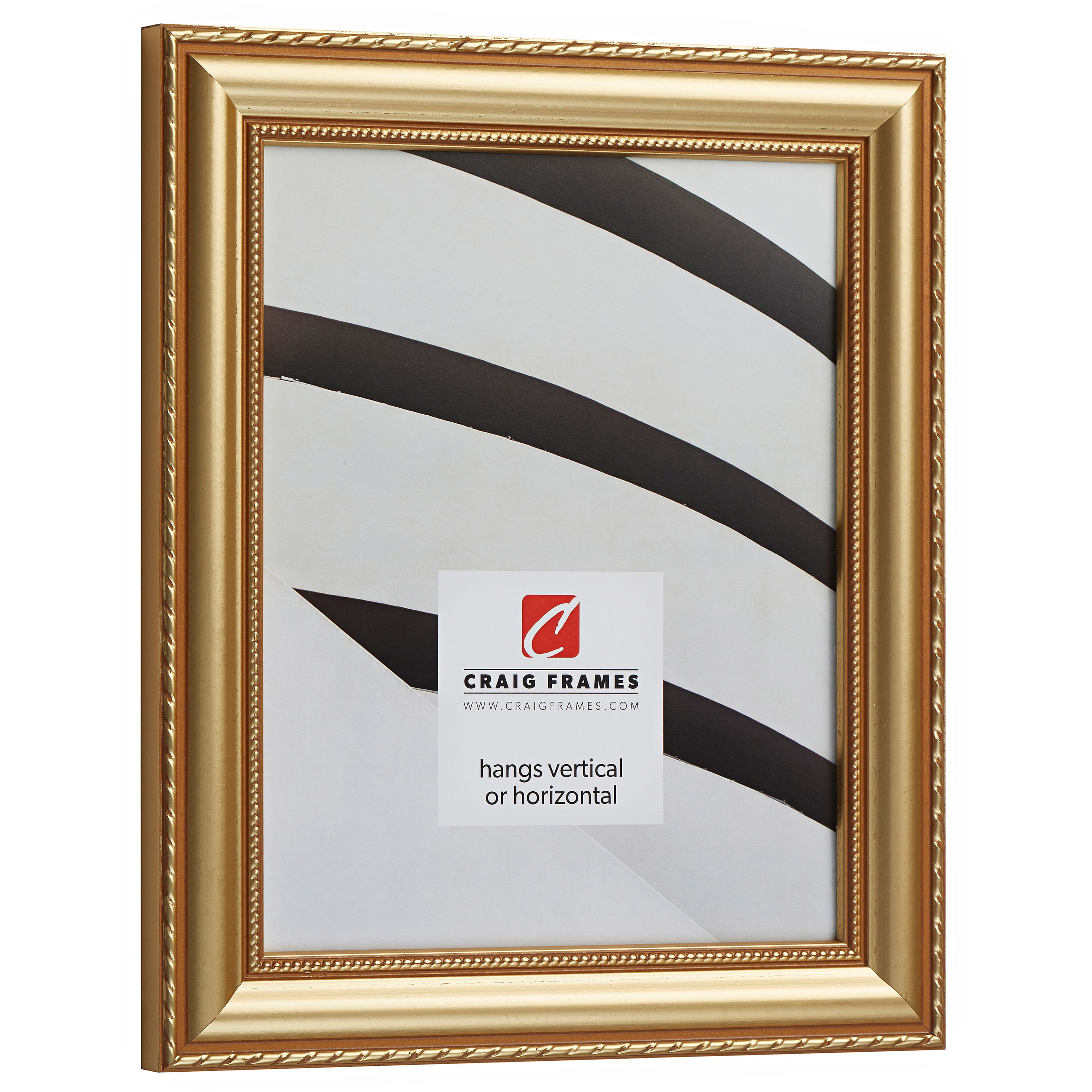 Craig Frames Victoria, 18x24 inch Ornate Gold Picture Frame Matted for a 12x18 Photo