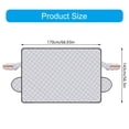 thumbnail image 5 of Misright Universal Aluminum Windshield Sun Snow Covers For Weather Protection, 5 of 13