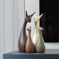 thumbnail image 3 of Wood Animal Ornament Porcelain Decoration Deer Ceramic Crafts Art Creative furnishings Ornaments Gift Family Matts, 3 of 5