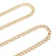 thumbnail image 1 of 5pcs Curb Chain 4 Side Milled Round Buckle 1meter DIY Decorative Craft Curb Chain for Jewelry Accessories Gold, 1 of 3