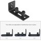 thumbnail image 3 of Guía de rodadura para puerta corrediza - Con 2 ruedas - Para puertas corredizas - Color negro, 3 of 4