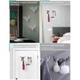 thumbnail image 2 of Gancho de asta de ciervo, gancho para llaves, gancho adhesivo para pared, gancho para puerta de baño, gancho para cepillo de dientes, gancho multifunción para decoración del hogar, 4 piezas ER, 2 of 5