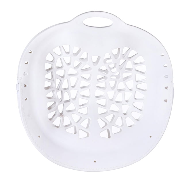 Bolsa protectora para lavar ropa interior, redonda, moderna, reutilizable, para sujetadores y lencería. Blanco
