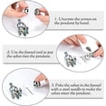 thumbnail image 3 of Hollow Dream Catcher Pet Cremation Jewelry Dreamcatcher Cremation Jewelry for Ashes Stainless Steel Paw Print Urn Locket Pendant Memorial Urn Necklace for Women for Loved Ones Keepsake Gift, 3 of 7