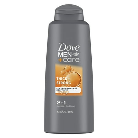 Dove Men+Care 2-in-1 Shampoo + Conditioner Thick + Strong, 20.4 fl oz