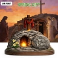 thumbnail image 7 of Easter Resurrection Tomb Ornament He is Risen Light-Up 2D Wooden Tabletop Decor of Thorns Cross Religious Sign for Home Mantel, Altar & Easter Celebrations Use, 7 of 7