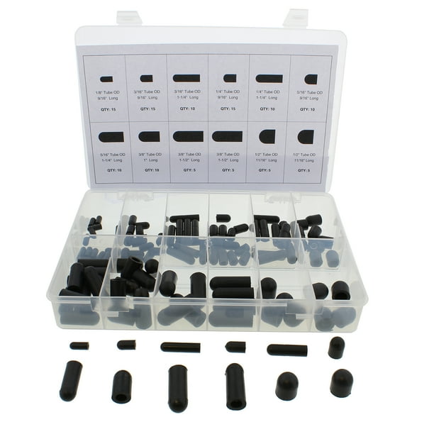 ABN Rubber Vacuum Cap 115Piece Assortment Set Automotive Hose Line