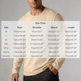 thumbnail image 2 of TKKCS Mens Cotton Long Sleeve T Shirt Casual Wear Regular Fit Crew Neck Lightweight Base Layer Shirt Khaki XL, 2 of 6