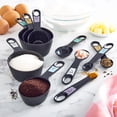 thumbnail image 6 of Farberware Professional 10-Piece Nesting Plastic Measuring Cup and Spoon Set Black, 6 of 10