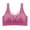 Pink, variant on ZZwxWA Women's Full Coverage Gathering Bras Lightweight Thin Padded Comfortable Breathable Underwear No Wire Seamless Bra