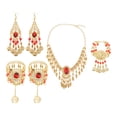 thumbnail image 1 of Conjunto De Joyas De Danza Del Vientre Sunnimix para Mujer Pendientes De Gancho Collar de danza del vientre, 1 of 8