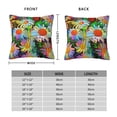 thumbnail image 4 of YFYANG Square Decorative Throw Pillow Case (Without Pillow Insert), Watercolor Daisy Pattern Bedroom Sofa Car Cushion Cover, 18"x18", 4 of 9