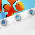 thumbnail image 3 of Erosebridal Gold Fish Curtains for Living Room, Underwater World 30%-50% Blackout Curtains Set of 2 (38x45), Ocean Animals Curtains and Drapes (38x45), Window Curtains Bedroom Decor, 3 of 6