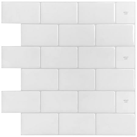 Subway Scarf 10 Sheets Premium Anti Mold Peel and Stick Backsplash Tiles for Kitchen 12