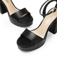 thumbnail image 3 of Sandalia DREAM PAIRS SDHS2423W Tacones Plataforma Negros 10,5 cm, 3 of 6