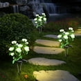 thumbnail image 5 of YardVibe Solar Garden Lights, Rose Solar Flower Lights, Solar Powered Outdoor Lights, Auto ON/Off Solar Waterproof Lights for Outside Garden Patio Yard Decorations, Gifts for Mother Grandma, 5 of 7