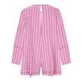 thumbnail image 4 of LOVZFMLL Combishort d'Été Respirant Confortable à Rayures pour Femmes Rose L, 4 of 4