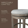 thumbnail image 4 of Maven Lane Alexander Backless Bar Stool, Reclaimed Oak and Ash Grey, Set of 2, 4 of 6