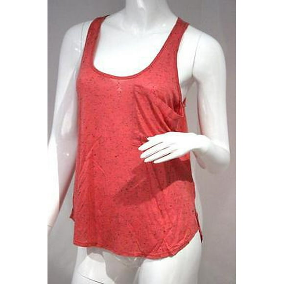 W118 by WALTER BAKER Black Dotted CORAL Pocket TANK Loose TOP W50350 Made in USA