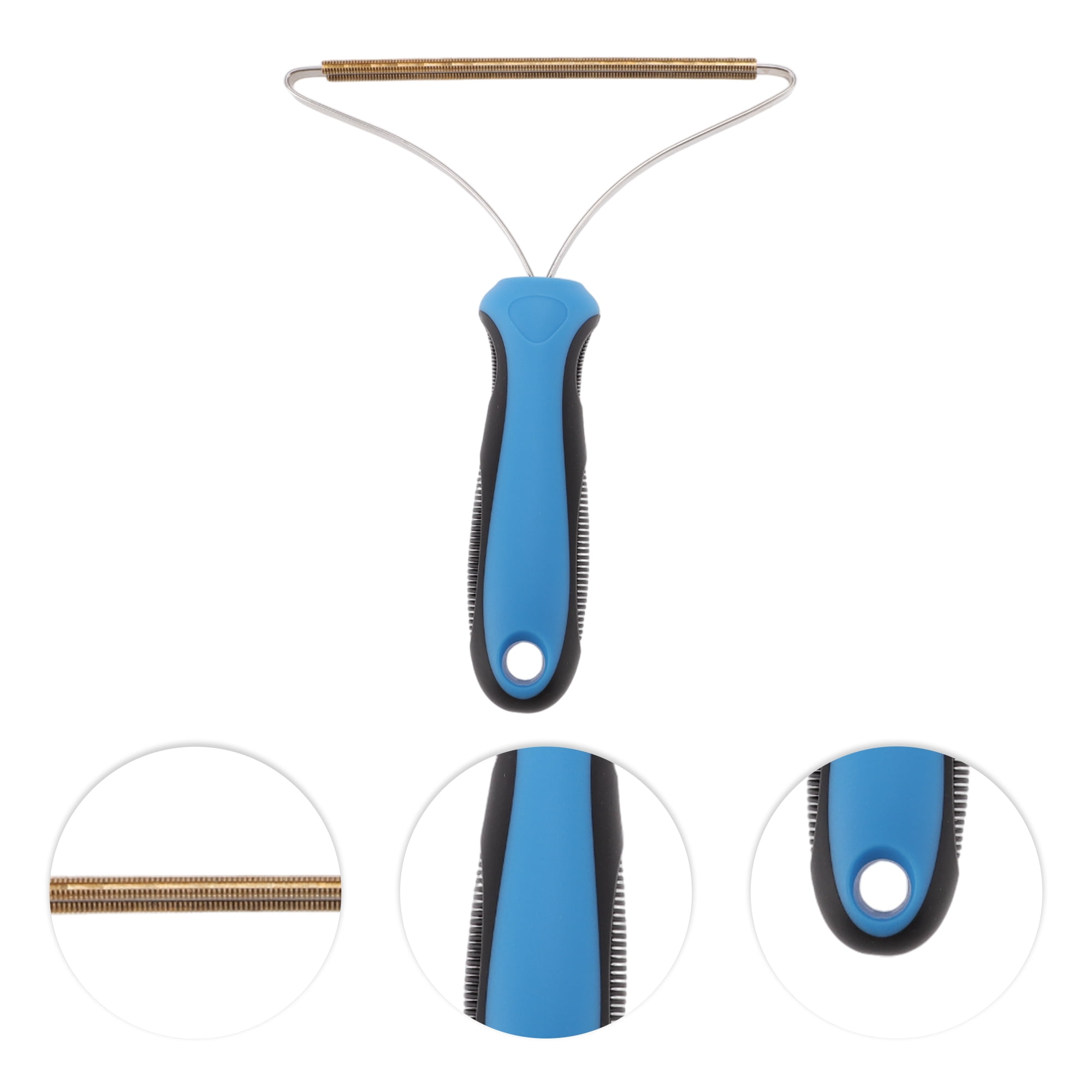 Unique Bargains Multifunctional Pet Hair Remover for Dog for Cat Blue 1 Pc