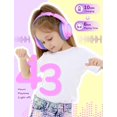thumbnail image 4 of Auriculares Bluetooth iClever BTH18 para niños con luces LED 43H, color rosa y azul, 4 of 7