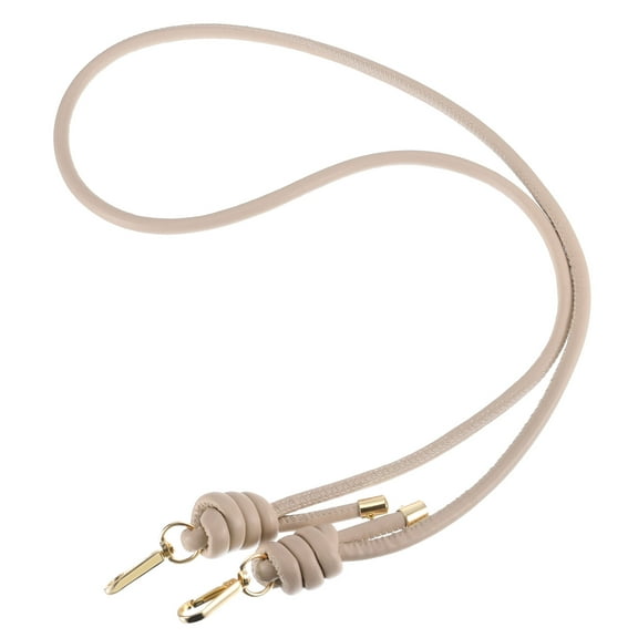 Uxcell 120cm/47.2" Leather Purse Replacement Strap for Handbag Crossbody Bag, Khaki