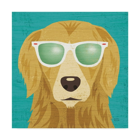 Trademark Fine Art 'Beach Bums Golden I' Canvas Art by Michael Mullan